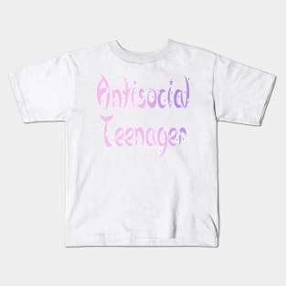 Antisocial Teenager V4 Kids T-Shirt